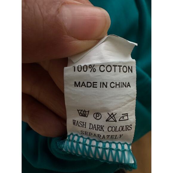 Ekouaer Teal Roll-Tab Sleeve Tunic Shirt Blouse Women’s XXL - Picture 8 of 9